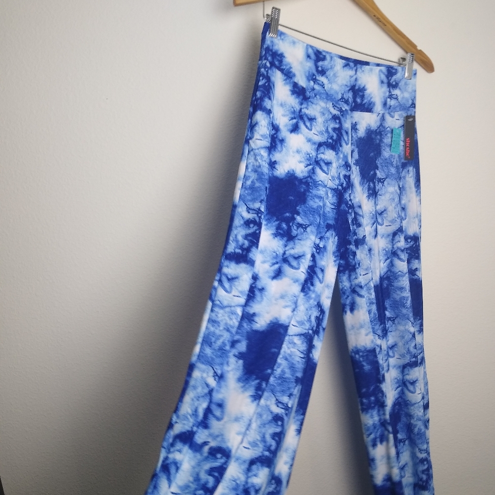 Dye Damask Fashion Tie Dye Wide Leg  Palazzo